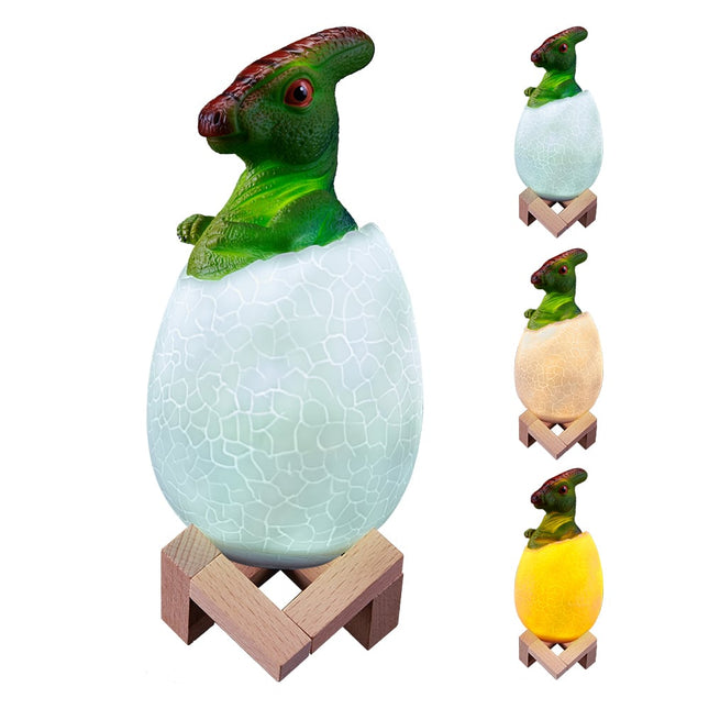 Dinosaur egg nattlys for babyrom