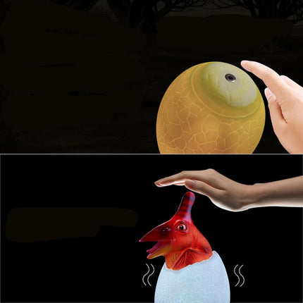 Dinosaur egg nattlys for babyrom