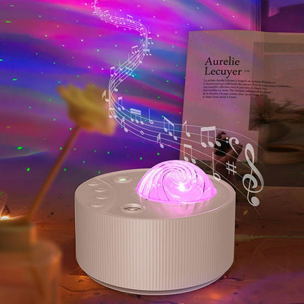 Nordlysprojektor med stjernehimmel og musikk