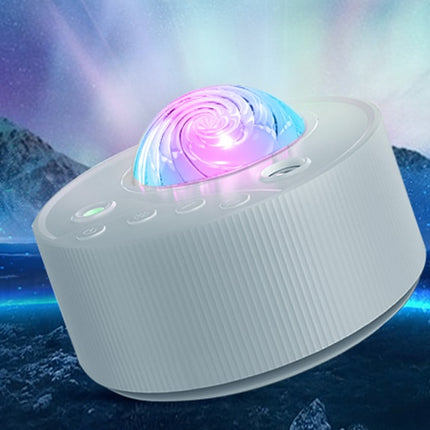 Nordlysprojektor med stjernehimmel og musikk