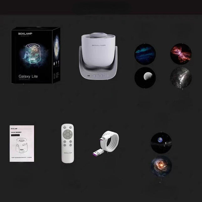 Galakseprojektor med stjernehimmel og fjernkontroll