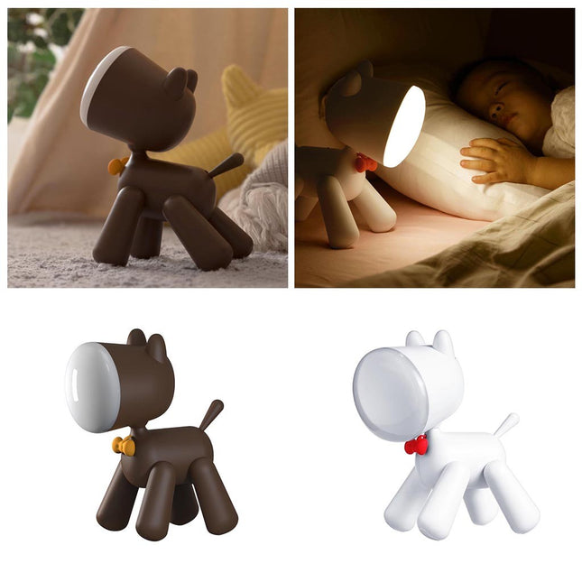 Oppladbar nattlampe hund med touch