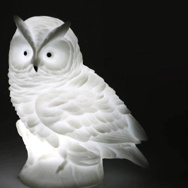 Ugle nattbordlampe i myk silikon