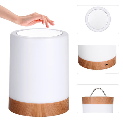 Moderne nattbordlampe med dimbar touch-kontroll