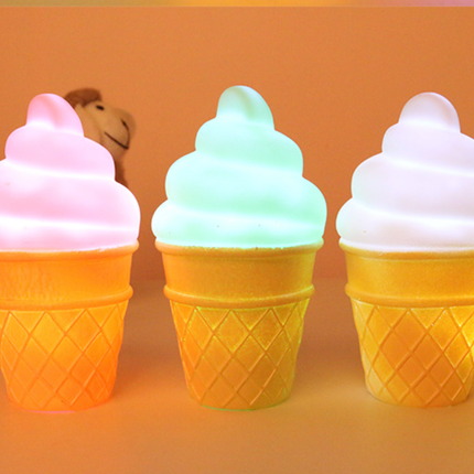 LED nattlampe for baby iskrem-formet