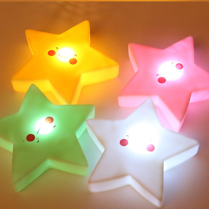 Stjerneformet LED nattlys for barnerom