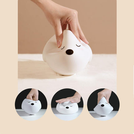 Trygg nattlampe for barn valp design