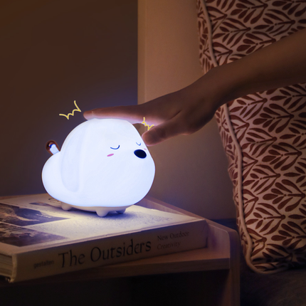 Trygg nattlampe for barn valp design