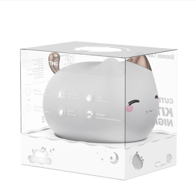 Søt kattunge nattlampe for barn