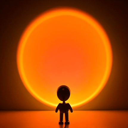 LED robot projektorlampe solnedgang