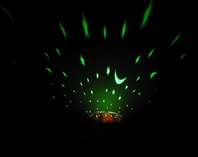 Stjerneprojektor skilpadde i plysj for barn