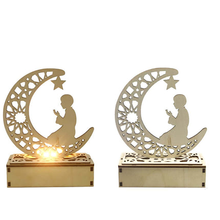 Dekorativ muslimsk nattlampe i tre