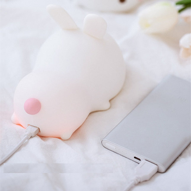 Kanin nattlys med fjernkontroll og berøringssensor