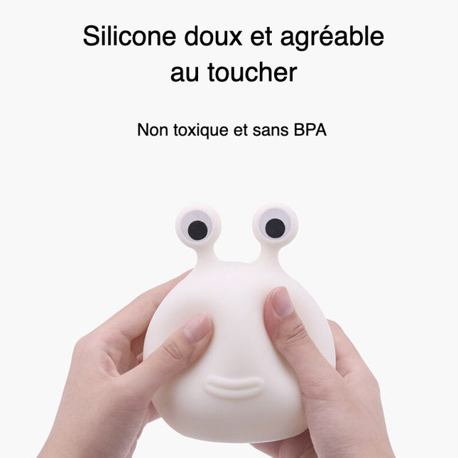 Oppladbar nattlampe snegle for amming