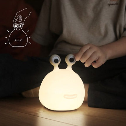 Oppladbar nattlampe snegle for amming