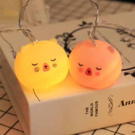LED lyslenke med små søte bamser