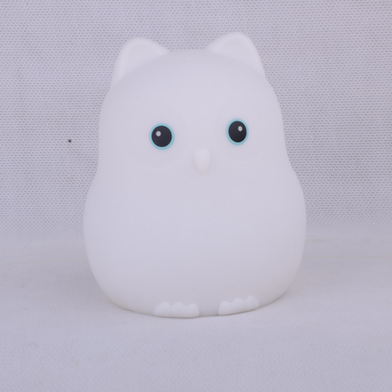 Myk ugle nattlampe med fjernkontroll