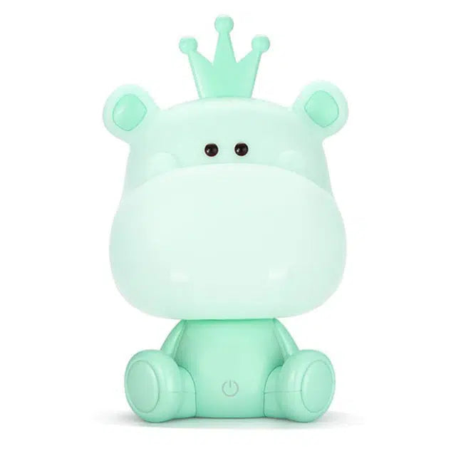 Søt flodhest nattlampe til barnerommet