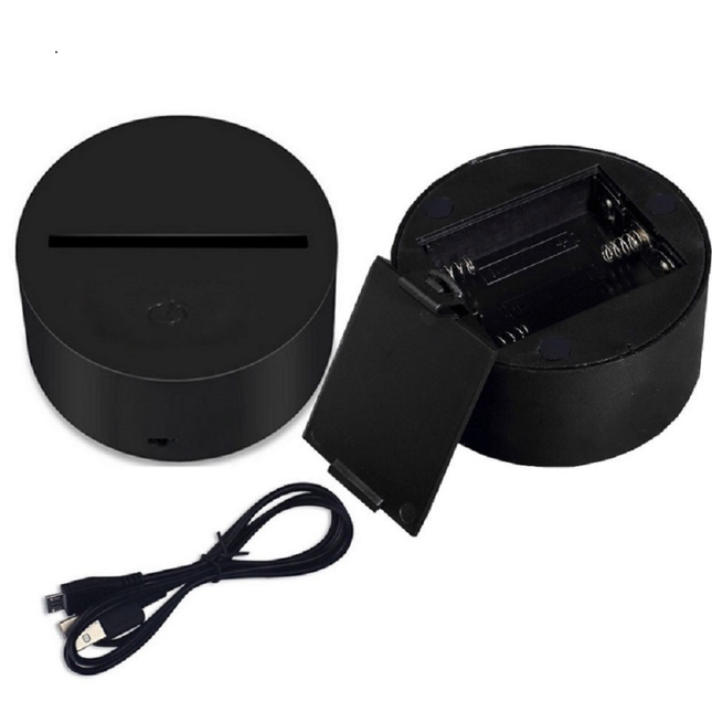 3D LED-lampe ugle for skrivebord