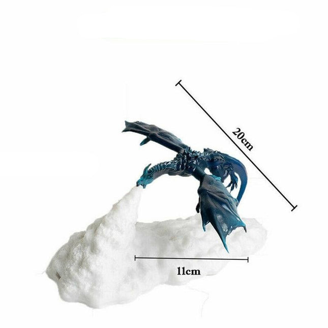 3D-printet drage nattlampe med lys