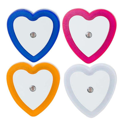 Smart hjerteformet LED nattlys med sensor