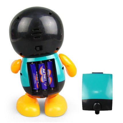 Fargerik pingvin leke med lys