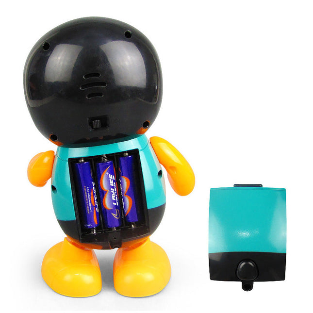 Fargerik pingvin leke med lys