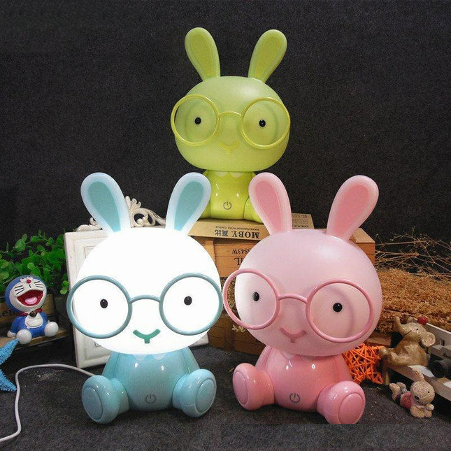 Touch-styrt kanin nattlampe for baby