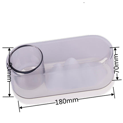 Nattbordlampe med fjellmotiv og pennholder