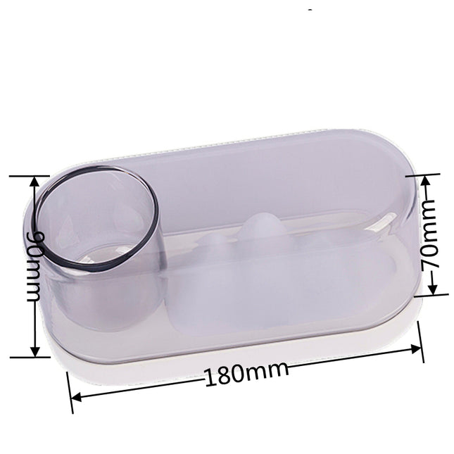 Nattbordlampe med fjellmotiv og pennholder