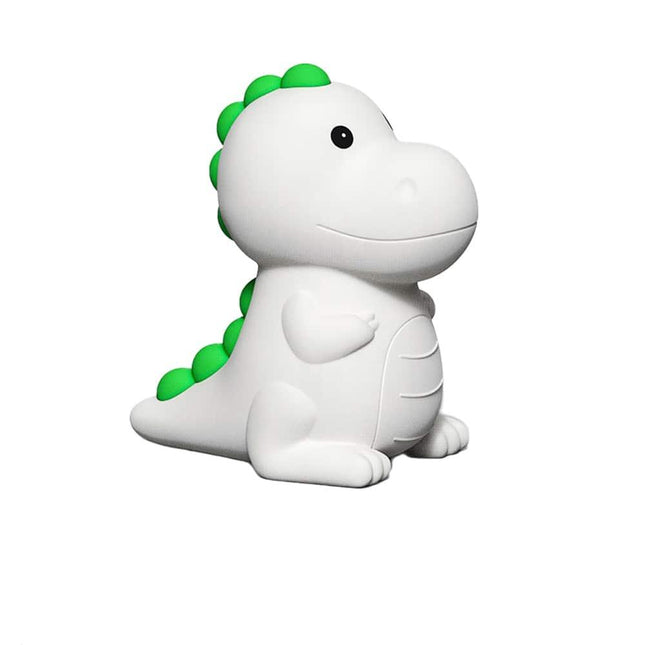 Fargerik LED nattlampe dinosaur i silikon