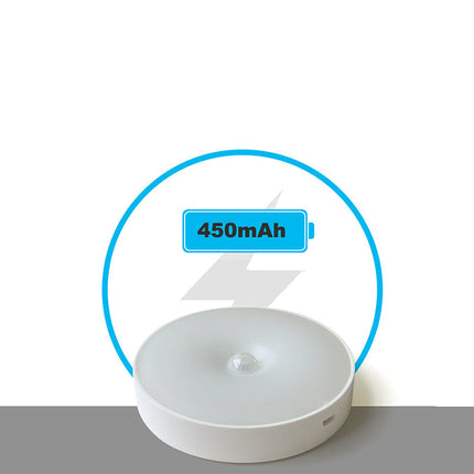 LED nattlys med bevegelsessensor, USB-oppladbar