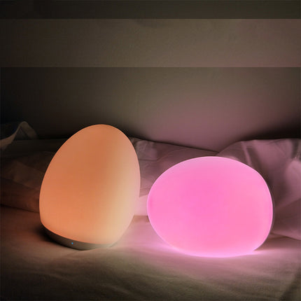 Oppladbart LED nattlys formet som egg