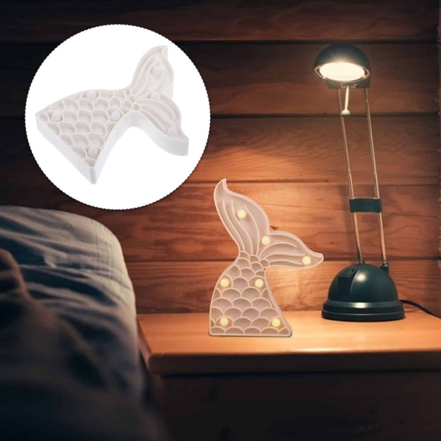 Havfruehale LED nattlys for barnerom