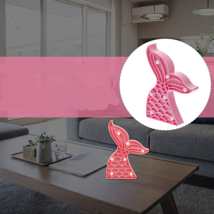 Havfruehale LED nattlys for barnerom