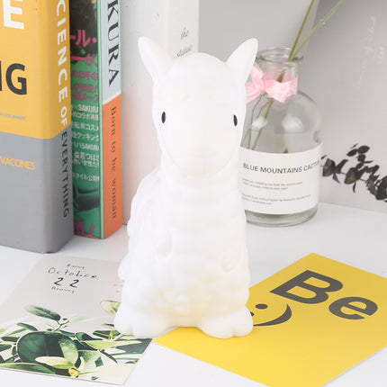 Søt lama nattlys i myk silikon