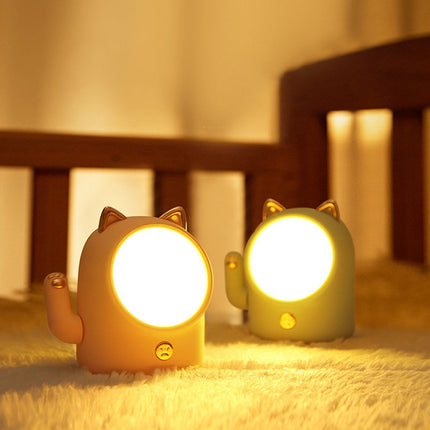 Lykke-katt LED nattlampe med touch