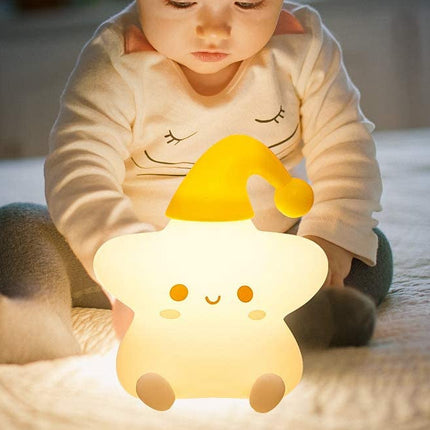 Nattlampe stjerne med 7 fargeskift