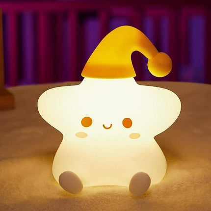 Nattlampe stjerne med 7 fargeskift