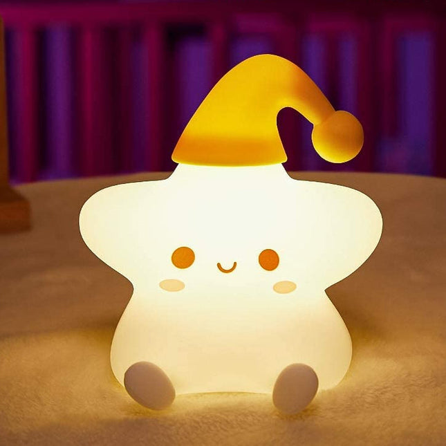 Nattlampe stjerne med 7 fargeskift