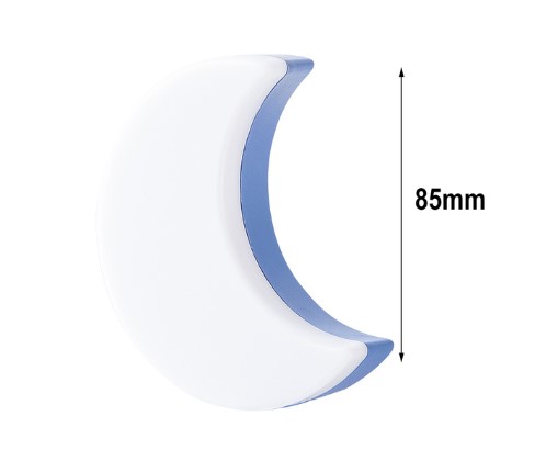 Måne nattlys for stikkontakt gult eller hvitt