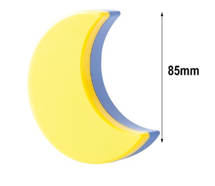 Måne nattlys for stikkontakt gult eller hvitt