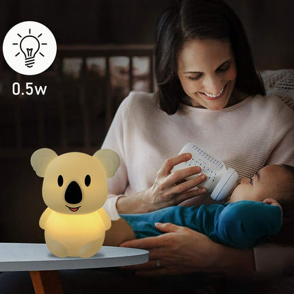 Søt koala nattlampe i silikon