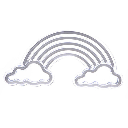 Regnbue neonskilt LED til veggdekor