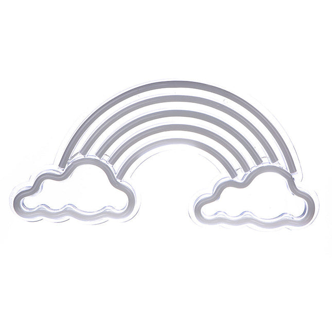 Regnbue neonskilt LED til veggdekor