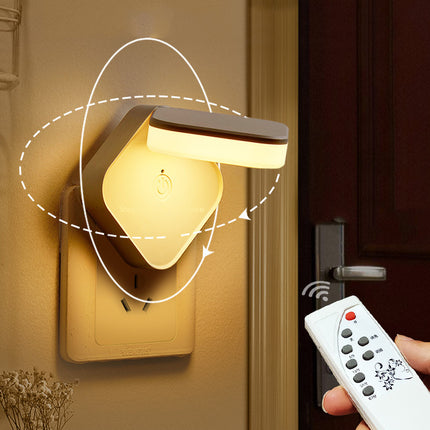 Justerbart plug-in nattlys med fjernkontroll