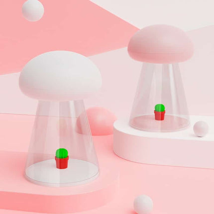 Soppformet nattlampe med musikk og touch-kontroll