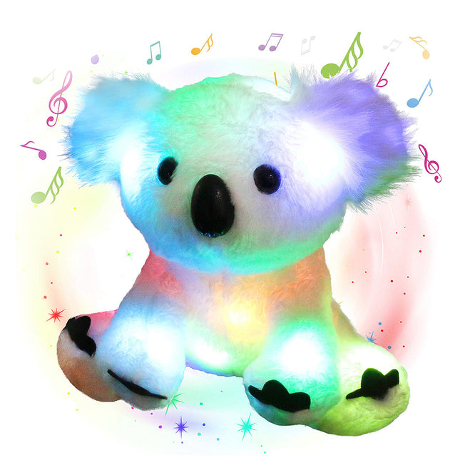 Koala kosedyr med lys og musikk
