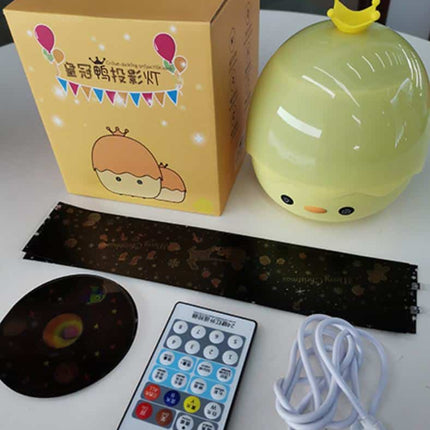 Musikalsk kyllinglampe med roterende projektor