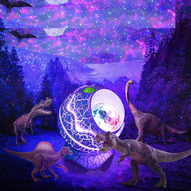 Stjernehimmel-projektor i dinosaur-egg